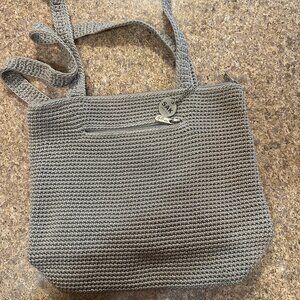 The Sak Beige Shoulder Purse 9inch base / 10 inch height